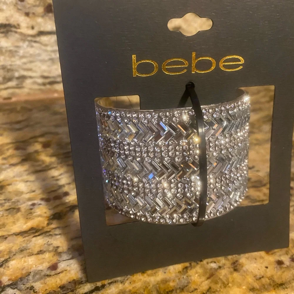 NEW Bebe sparkly silver bracelet